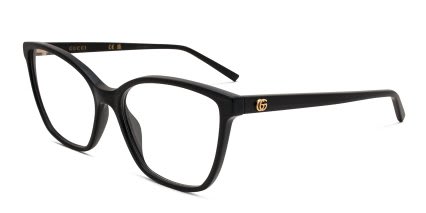 Gucci GG1995O Shiny Black glasses - Shiny Black - Angle View