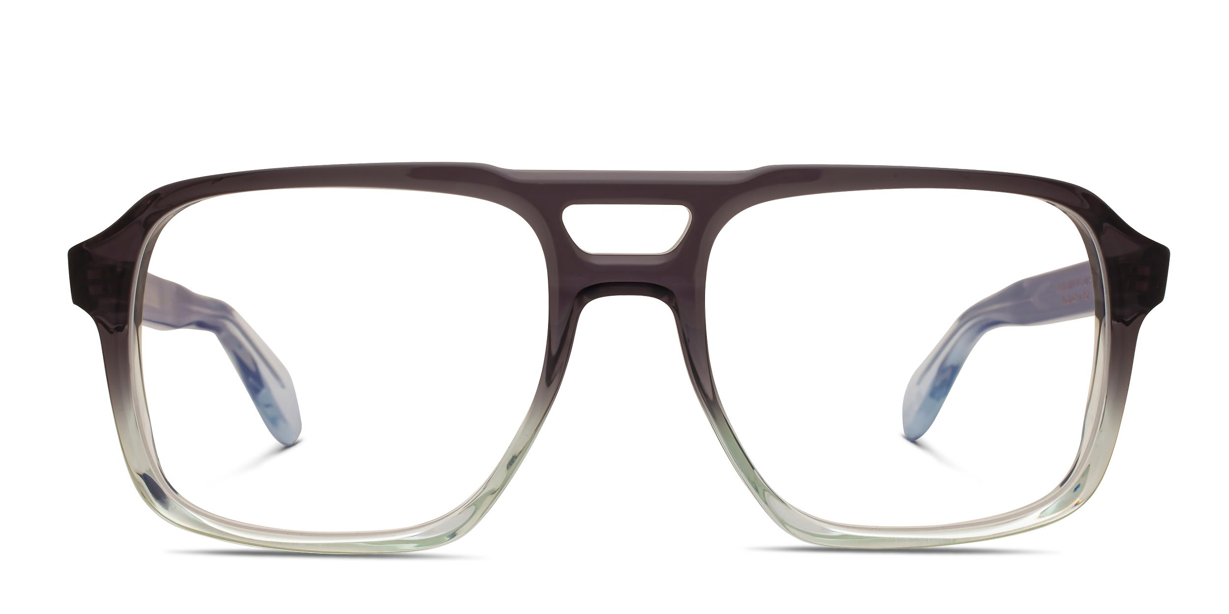 Cutler and Gross 1394 Gray, Clear glasses - Gray / Clear - Frontal View