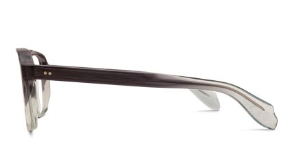 Cutler and Gross 1394 Gray, Clear glasses - Gray / Clear - Side View