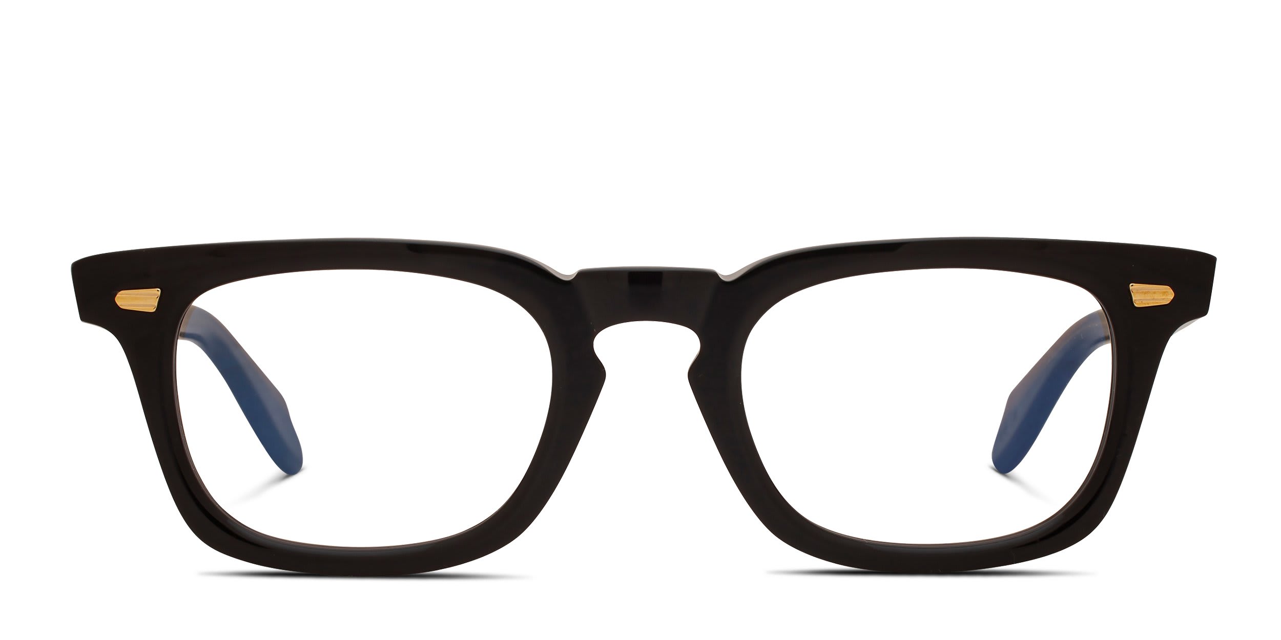 Cutler and Gross 1406 Black, Brown glasses - Black / Brown - Frontal View