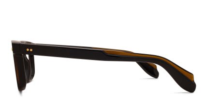 Cutler and Gross 1406 Black, Brown glasses - Black / Brown - Side View