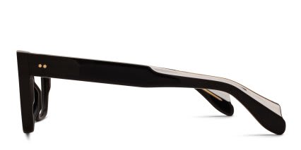 Cutler and Gross 1411 Shiny Black glasses - Shiny Black - Side View