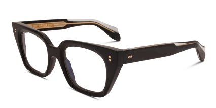 Cutler and Gross 1411 Shiny Black glasses - Shiny Black - Angle View