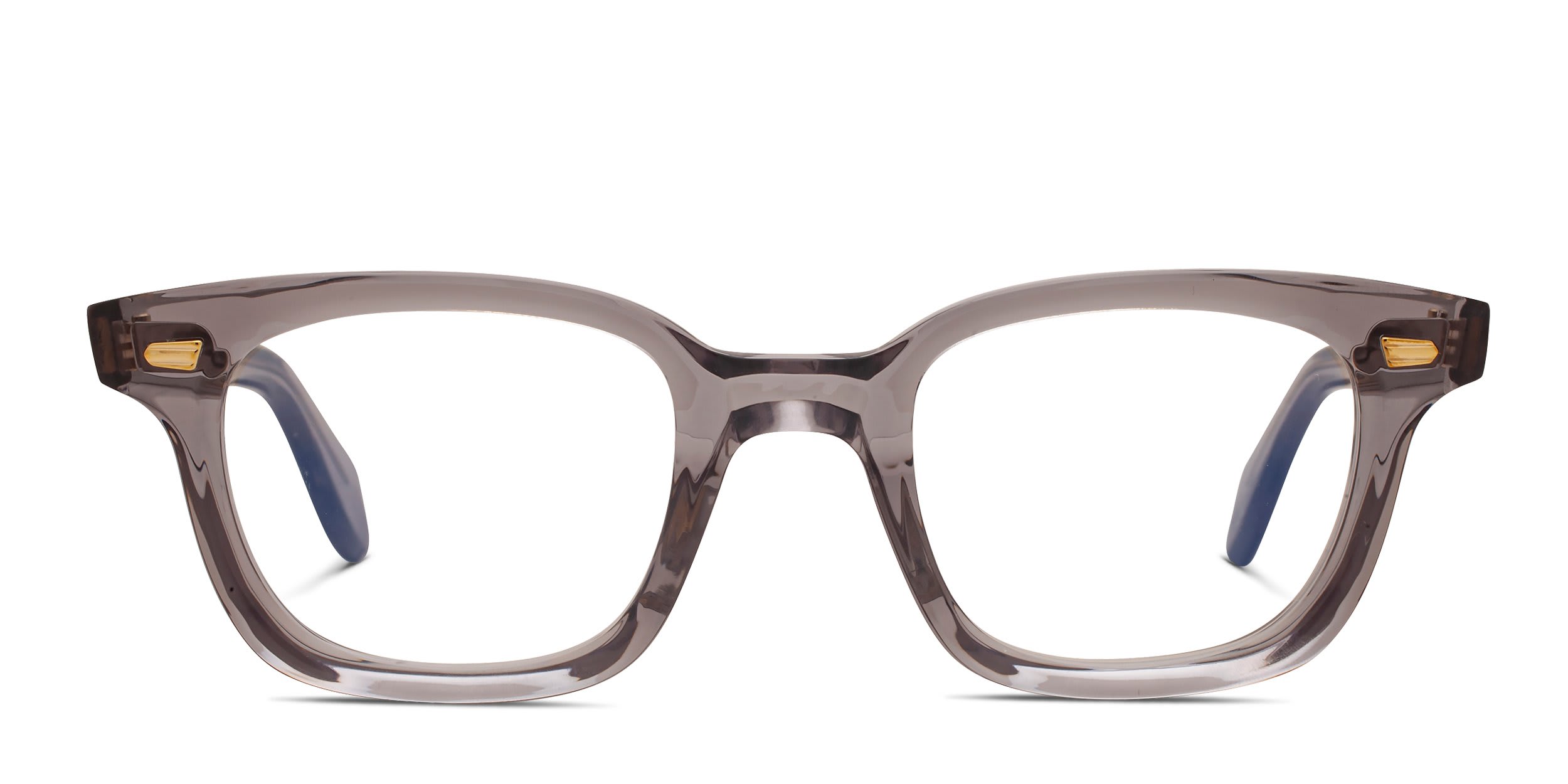 Cutler and Gross 9521 Gray, Clear glasses - Gray / Clear - Frontal View