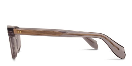 Cutler and Gross 9521 Gray, Clear glasses - Gray / Clear - Side View