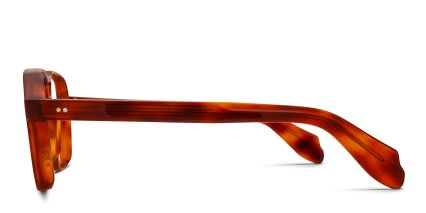 Cutler and Gross 9782 Tortoise, Orange glasses - Tortoise / Orange - Side View