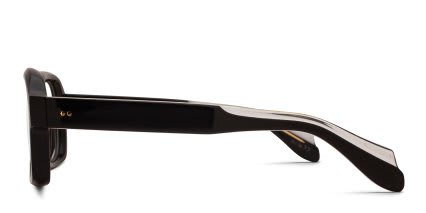 Cutler and Gross 9852 Shiny Black glasses - Shiny Black - Side View