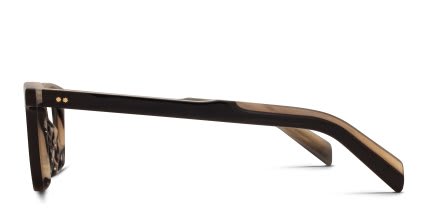 Cutler and Gross GR05 Shiny Black glasses - Shiny Black - Side View