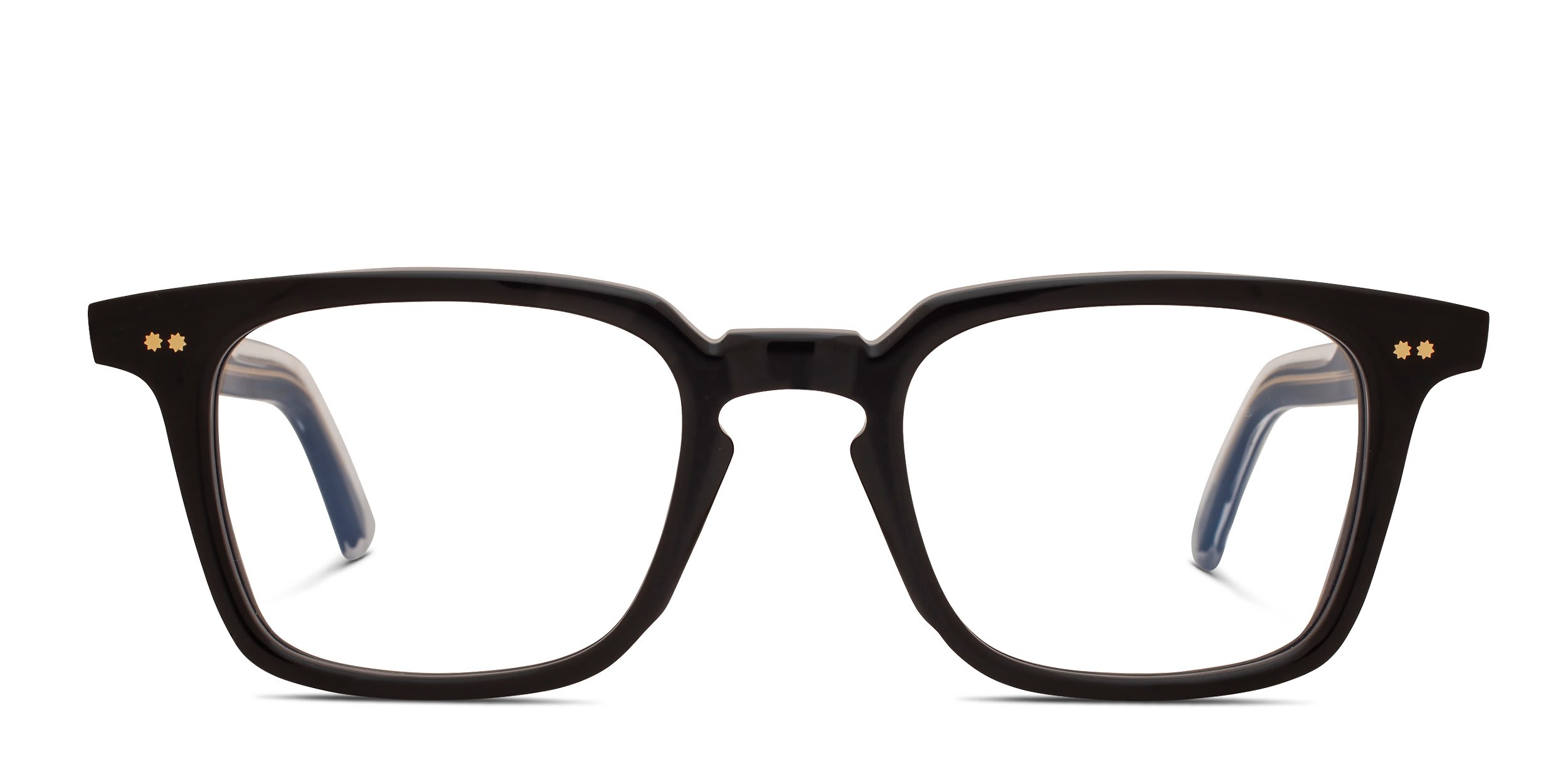 Cutler and Gross GR10 Shiny Black glasses - Shiny Black - Frontal View