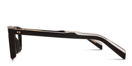 Cutler and Gross GR10 Shiny Black glasses - Shiny Black - Side View