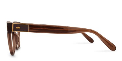 Linda Farrow LFL1481 Sanchez Brown glasses - Brown - Side View