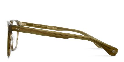 Garrett Leight Earvin Green glasses - Green - Side View