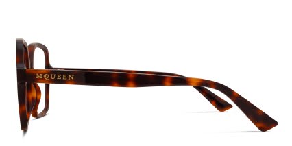 Alexander McQueen AM0538O Tortoise glasses - Tortoise - Side View
