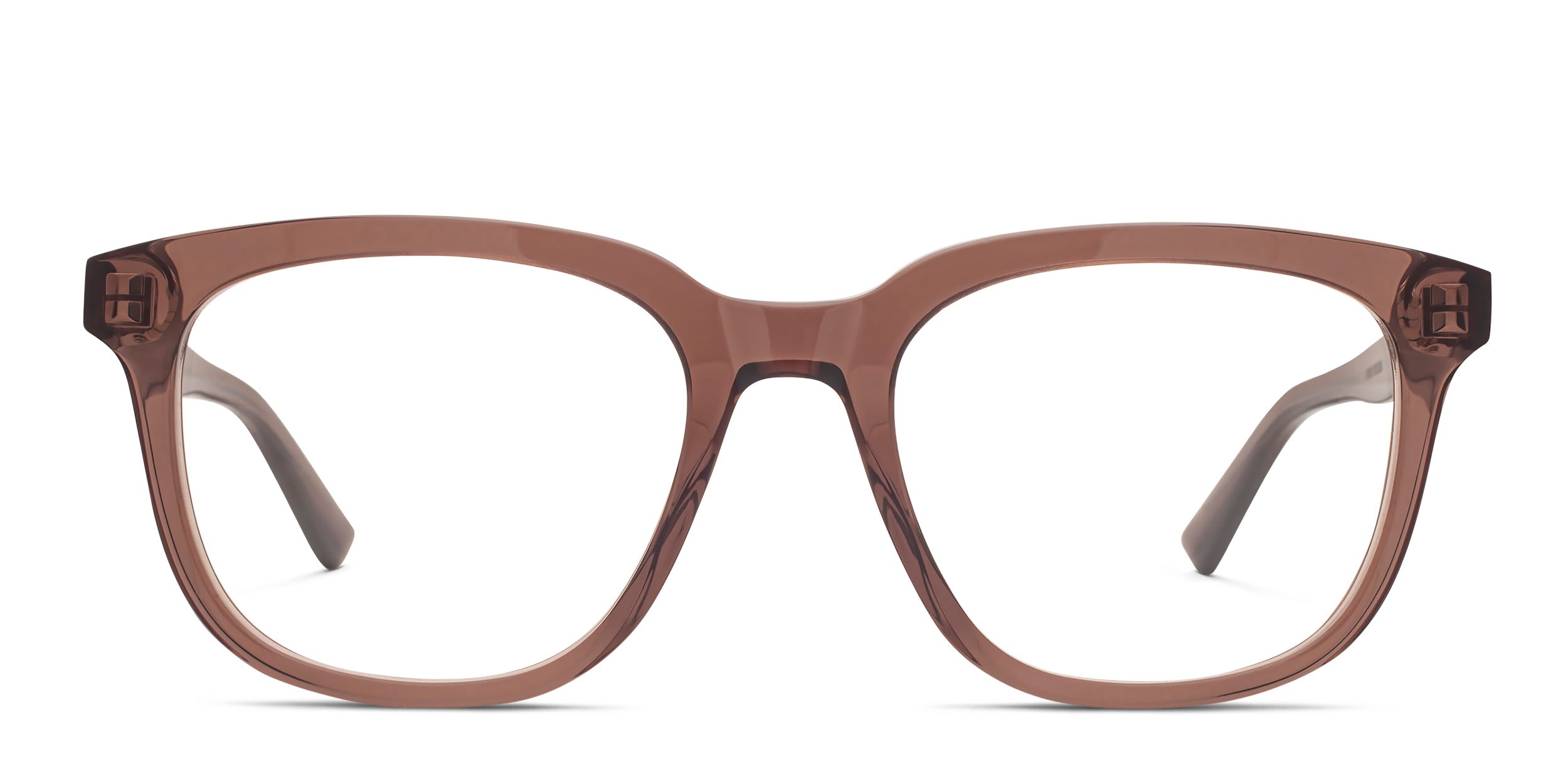 Alexander McQueen AM0539O Brown glasses - Brown - Frontal View