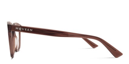 Alexander McQueen AM0539O Brown glasses - Brown - Side View