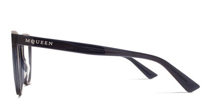 Alexander McQueen AM0540O Gray glasses - Gray - Side View