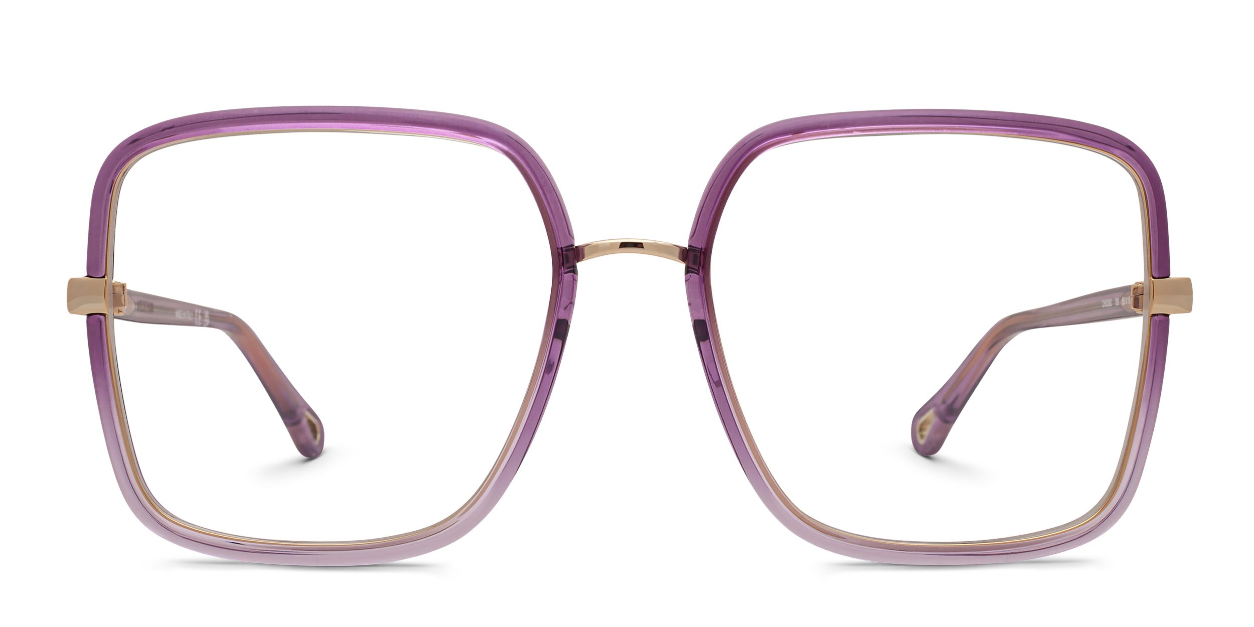 Chloe CH0338O Purple glasses - Purple / Gold - Frontal View