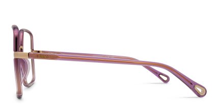 Chloe CH0338O Purple glasses - Purple / Gold - Side View