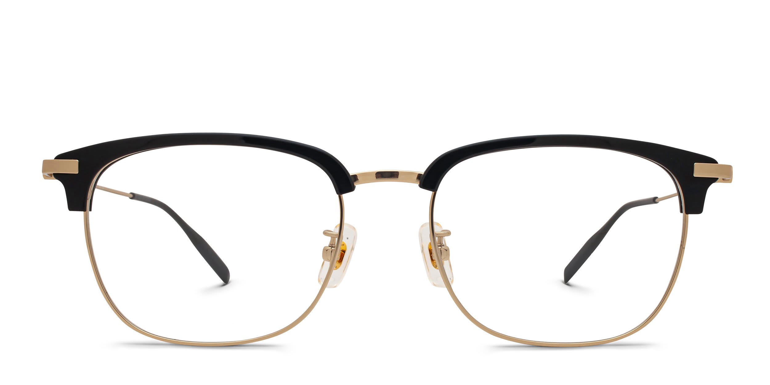 Mont Blanc MB0316OA Black, Gold glasses - Black / Gold - Frontal View