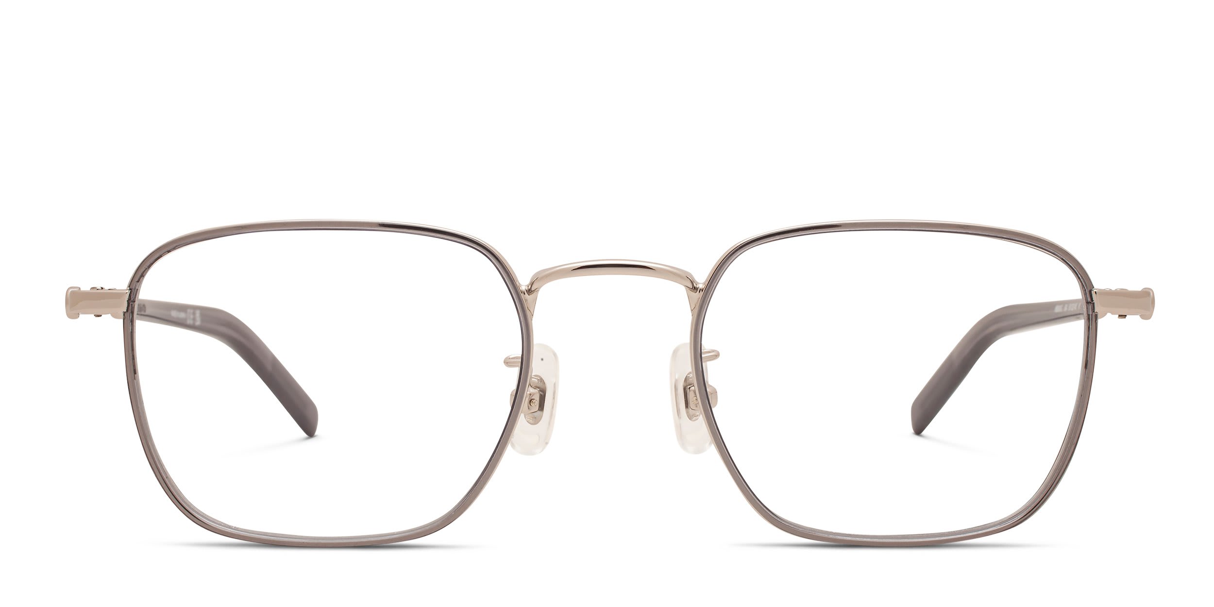 Mont Blanc MB0424O Silver, Gray glasses - Silver / Gray - Frontal View