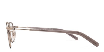 Mont Blanc MB0424O Silver, Gray glasses - Silver / Gray - Side View