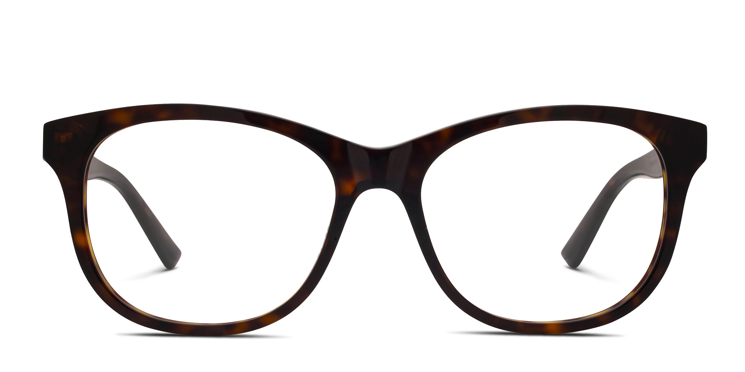 Alexander McQueen AM0568O Tortoise glasses - Brown / Tortoise - Frontal View