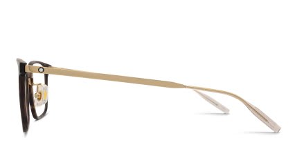 Mont Blanc MB0467OL Tortoise glasses - Tortoise - Side View