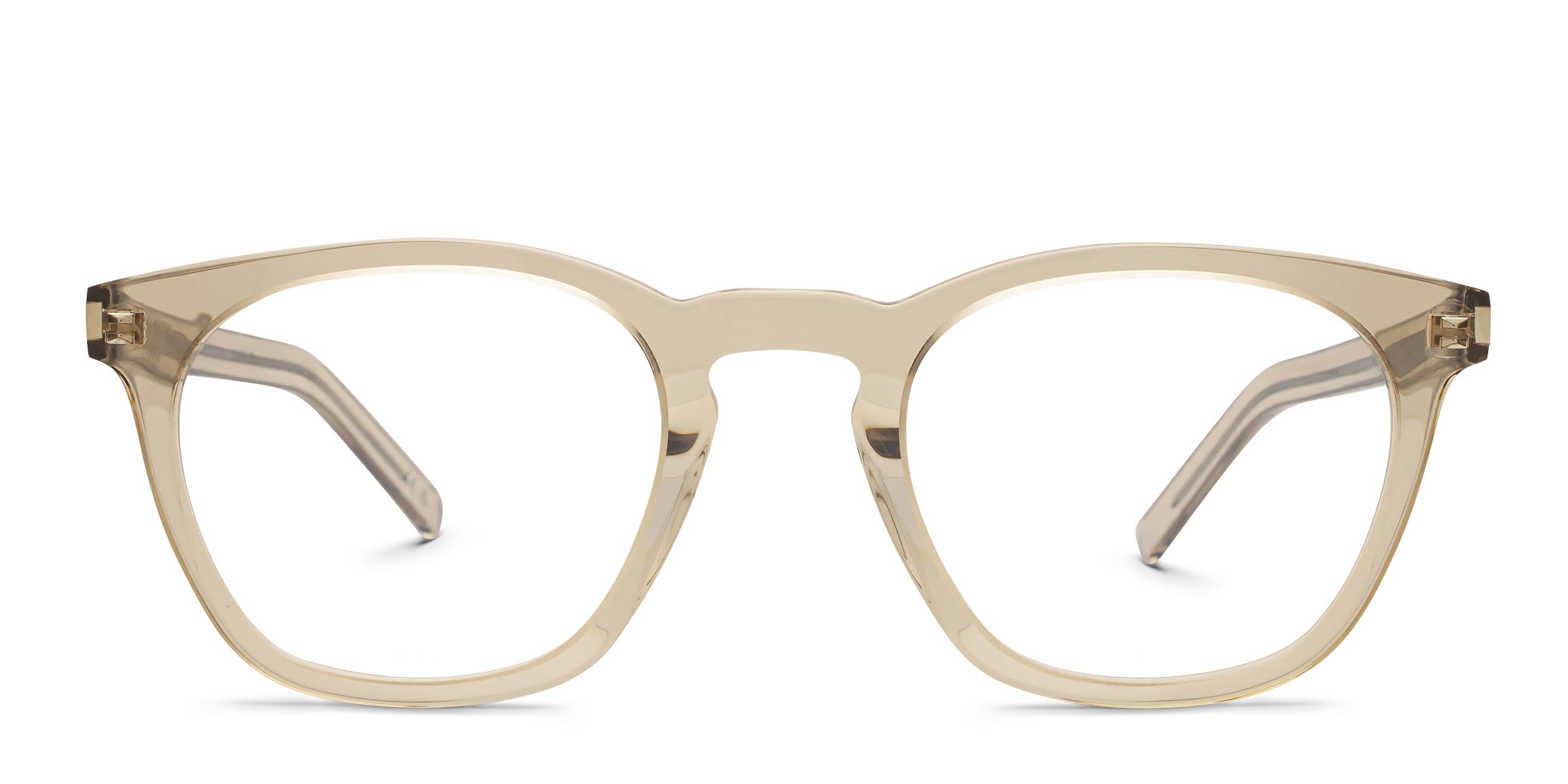 Saint Laurent SL30 Beige glasses - Beige - Frontal View