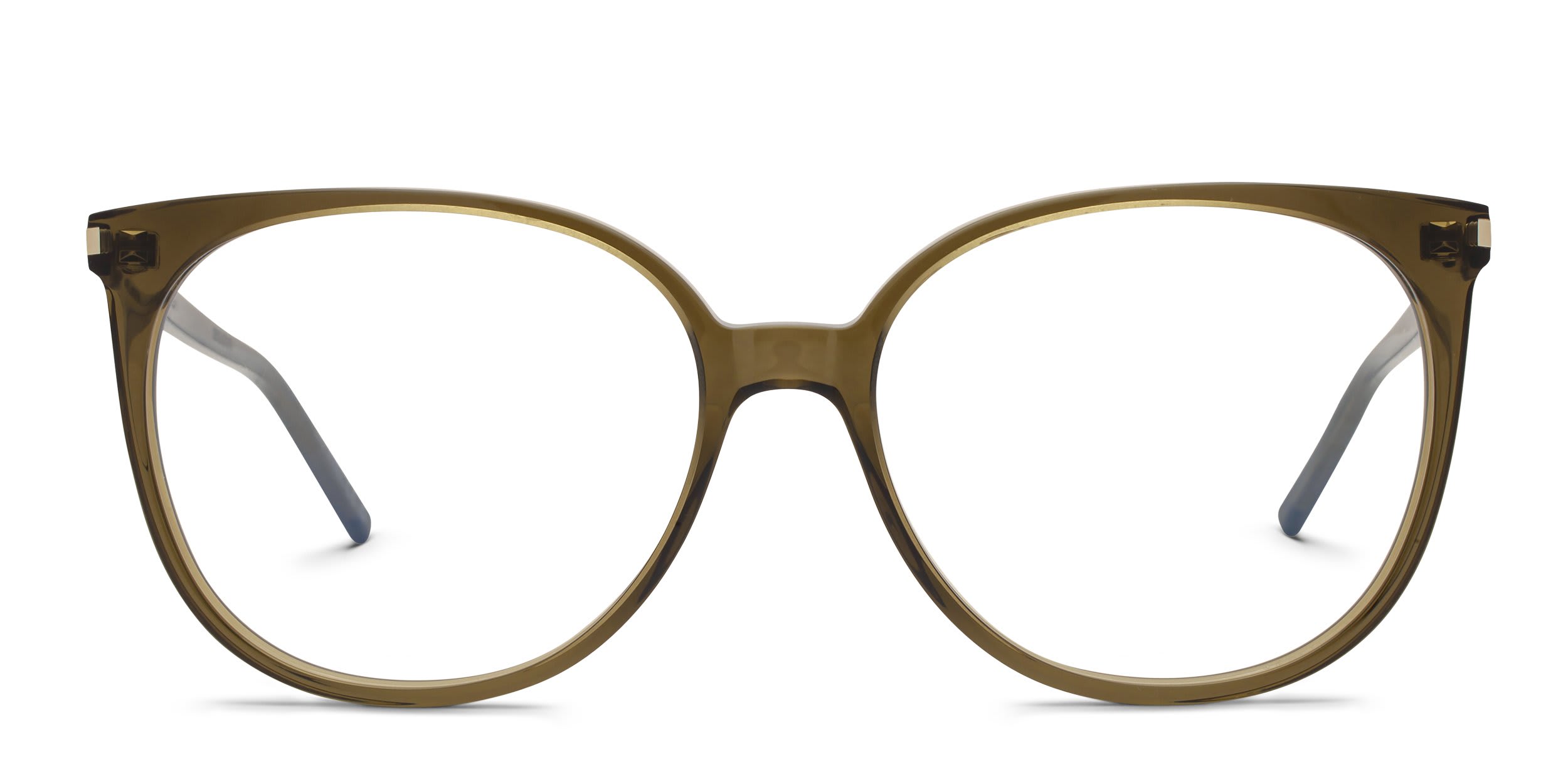 Saint Laurent SL39 Green glasses - Green - Frontal View