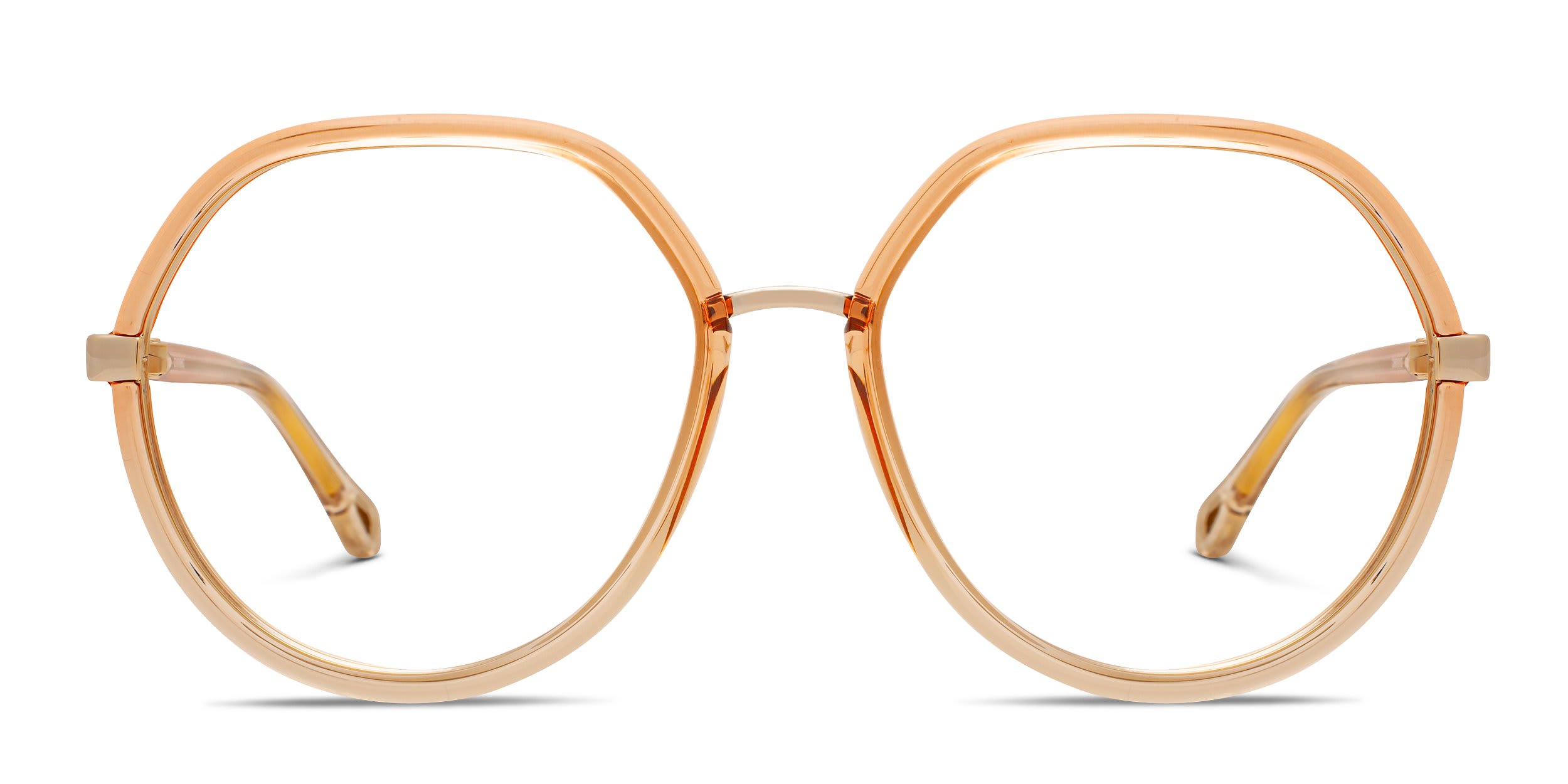 Chloe CH0131O Pink, Gold glasses - Pink / Gold - Frontal View