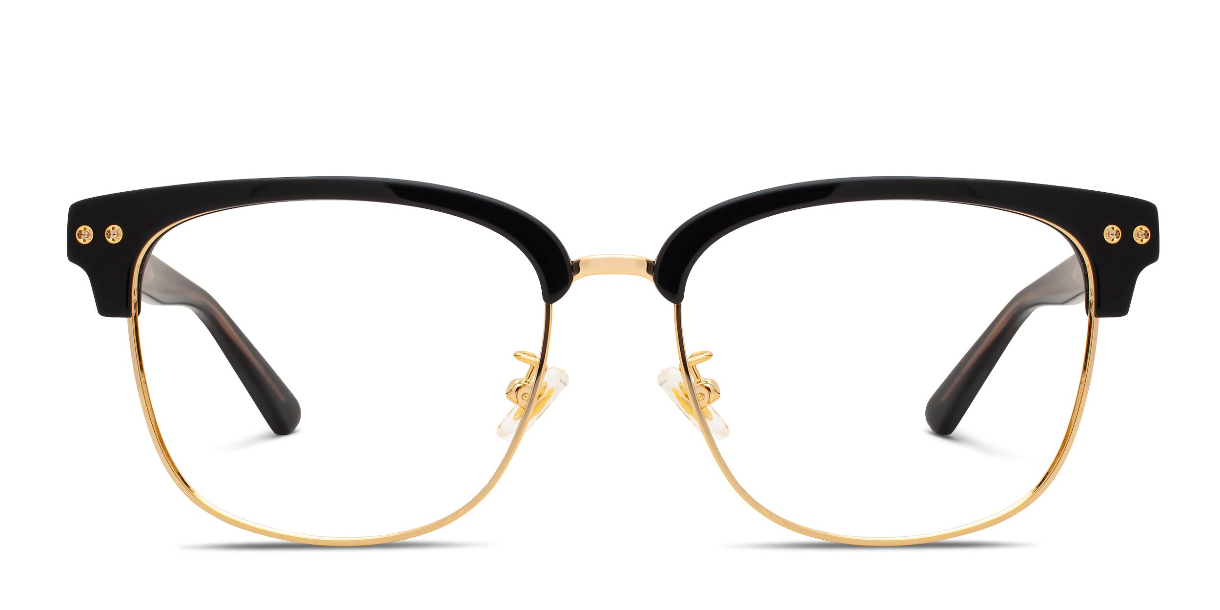 Mont Blanc MB0259OK Black, Gold glasses - Black / Gold - Frontal View