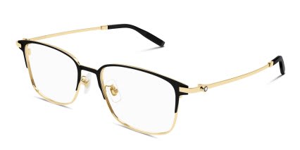 Mont Blanc MB0314OA Black glasses - Black - Angle View