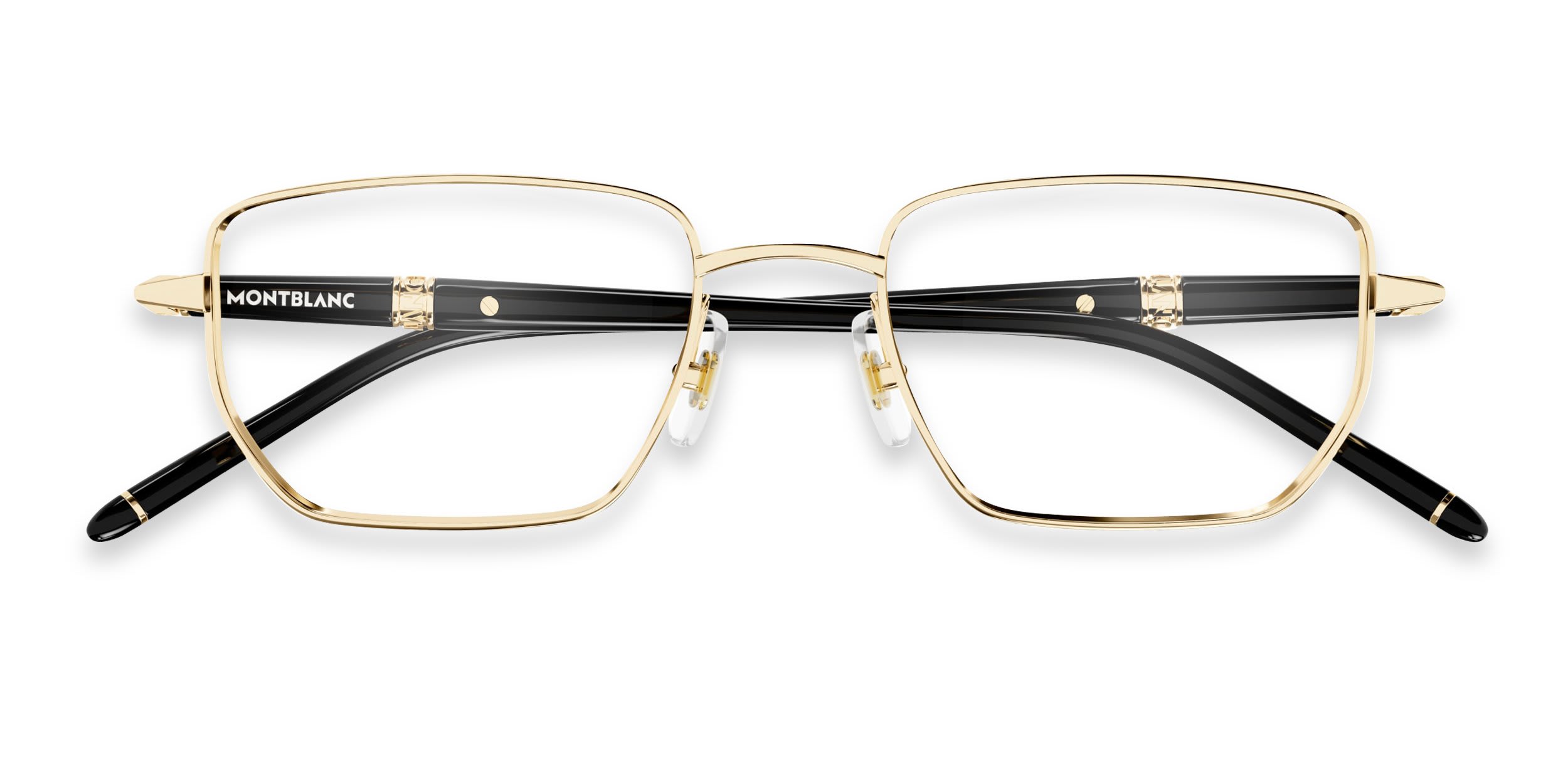 Mont Blanc MB0347O Gold glasses - Gold - Frontal View