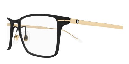 Mont Blanc MB0396ON Black glasses - Black - Side View
