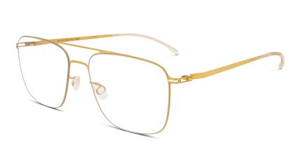 Mykita Tobi Gold glasses - Gold - Angle View