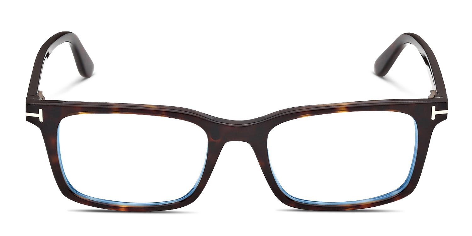 Tom Ford FT6175-B w/Clip-On Tortoise glasses - Tortoise - Frontal View