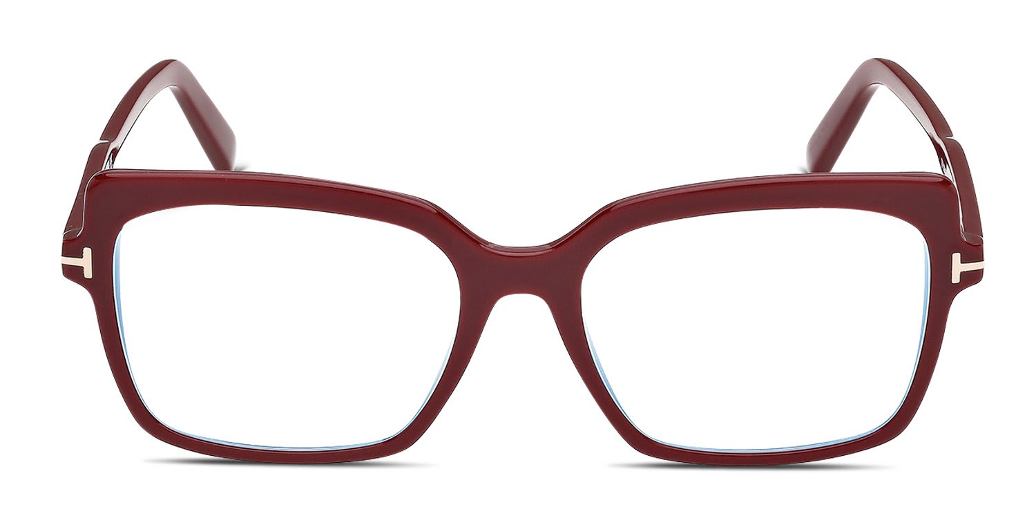 Tom Ford FT5947-B Red glasses - Red - Frontal View