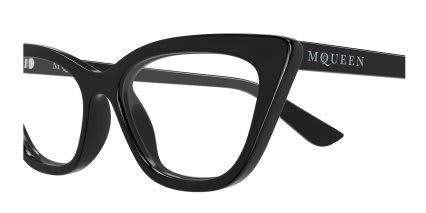 Alexander McQueen AM0560O Black glasses - Black - Side View