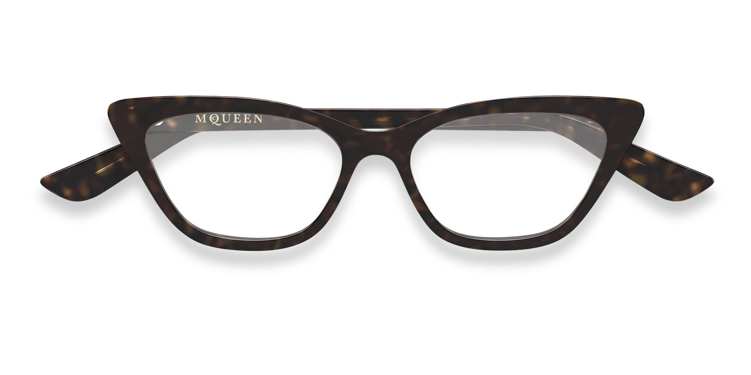 Alexander McQueen AM0560O Tortoise glasses - Tortoise - Frontal View