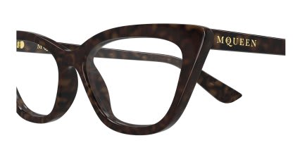 Alexander McQueen AM0560O Tortoise glasses - Tortoise - Side View