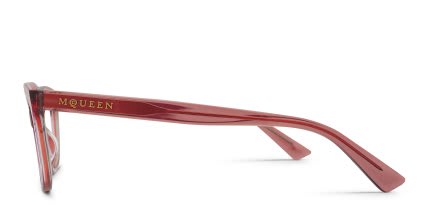Alexander McQueen AM0569O Red glasses - Pink - Side View