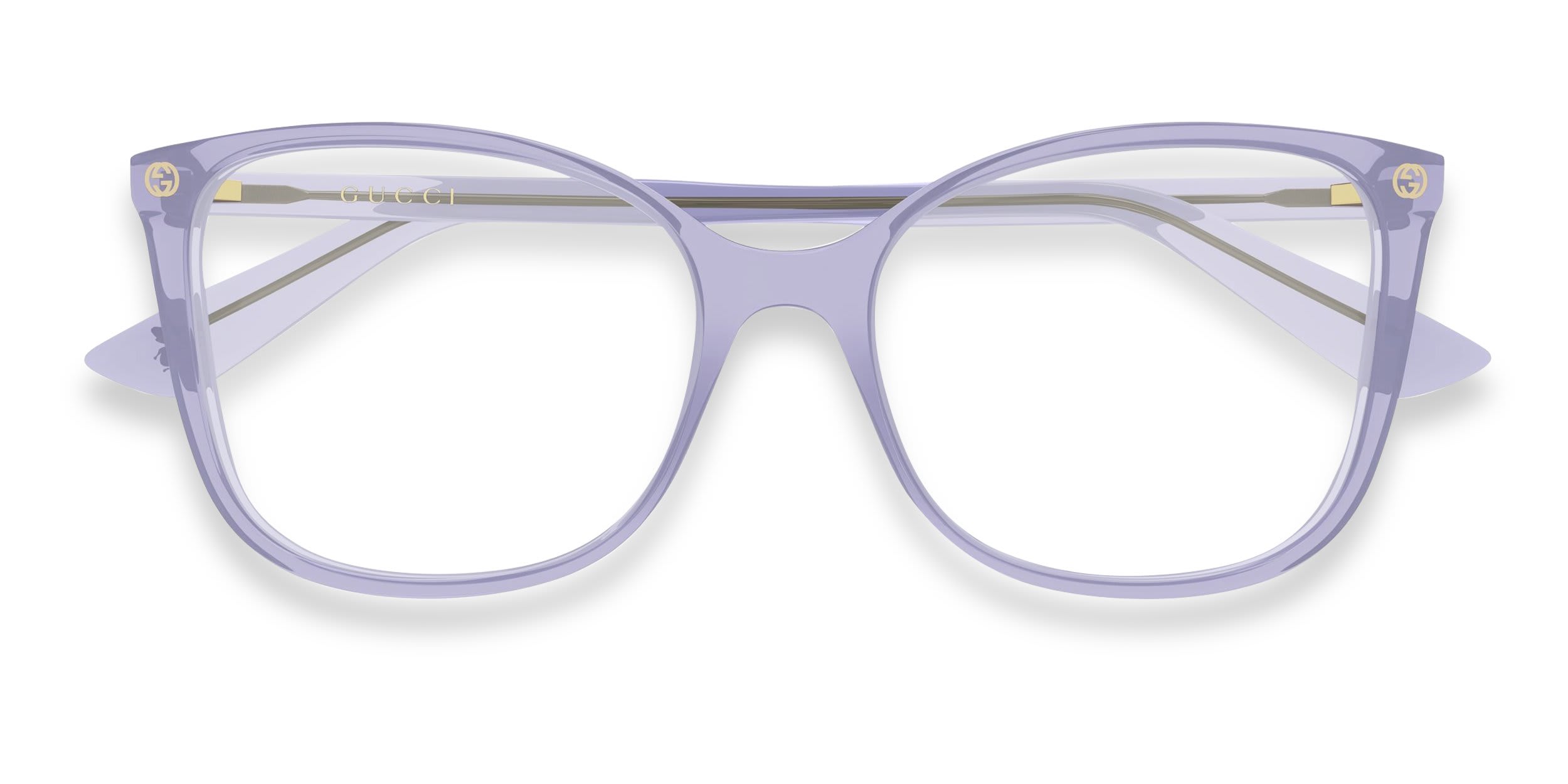 Gucci GG0026O Purple glasses - Purple - Frontal View