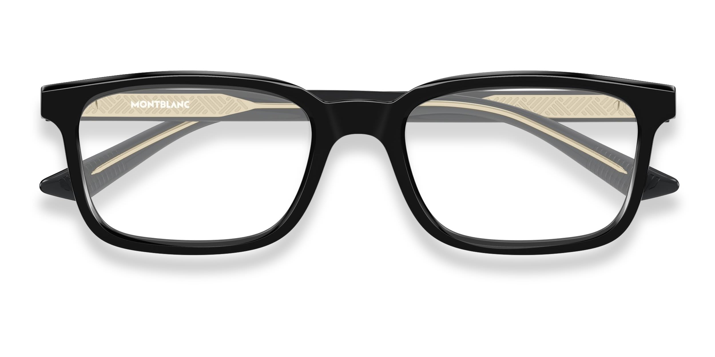 Mont Blanc MB0458OL Black glasses - Black - Frontal View