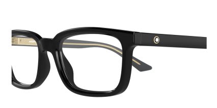 Mont Blanc MB0458OL Black glasses - Black - Side View