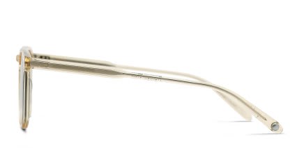 Garrett Leight Brooks Sun Yellow, Clear glasses - Yellow / Clear - Side View