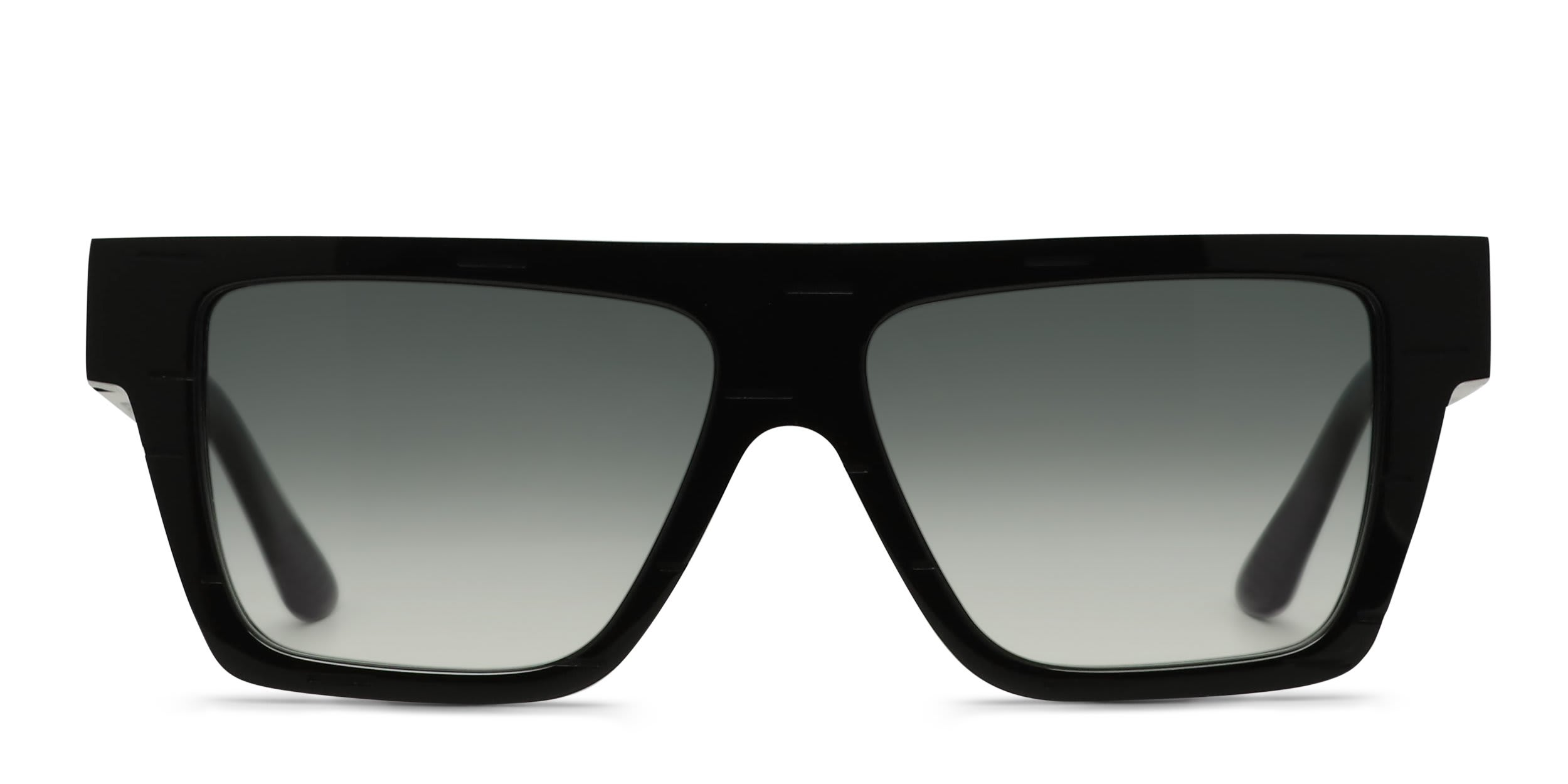 Yohji Yamamoto SLook 002 Shiny Black glasses - Shiny Black - Frontal View