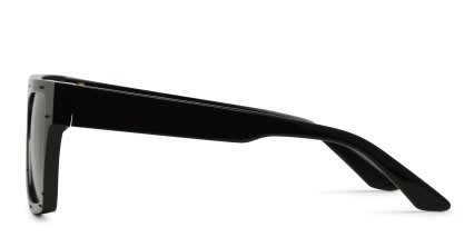 Yohji Yamamoto SLook 002 Shiny Black glasses - Shiny Black - Side View