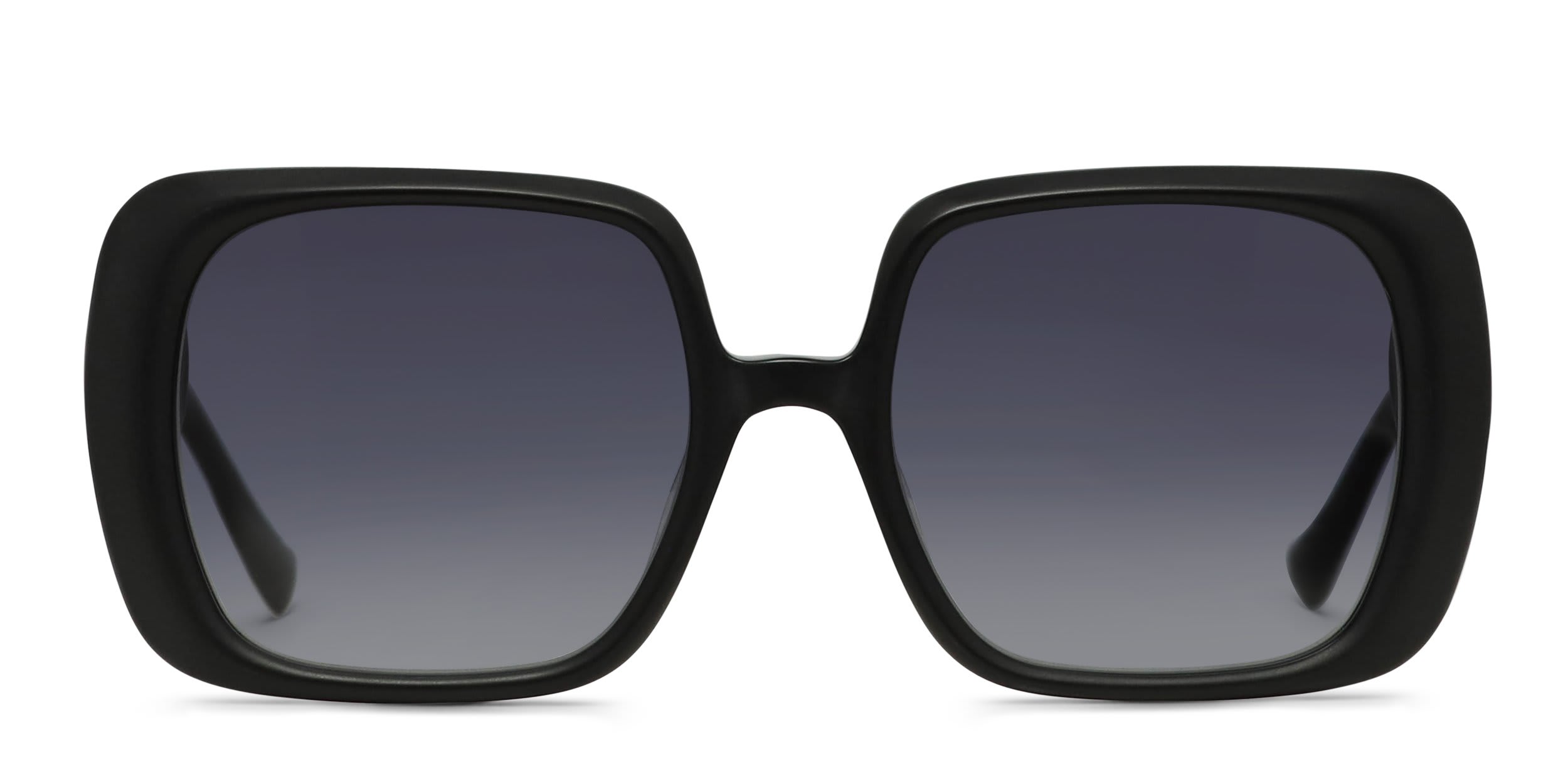 Yohji Yamamoto SLook 022 Matte Black glasses - Matte Black - Frontal View