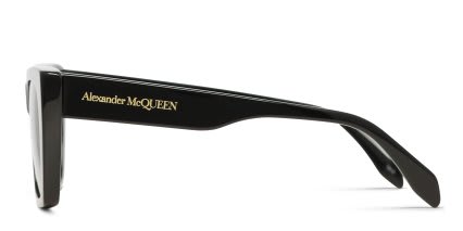 Alexander McQueen AM0299S Shiny Black glasses - Shiny Black - Side View