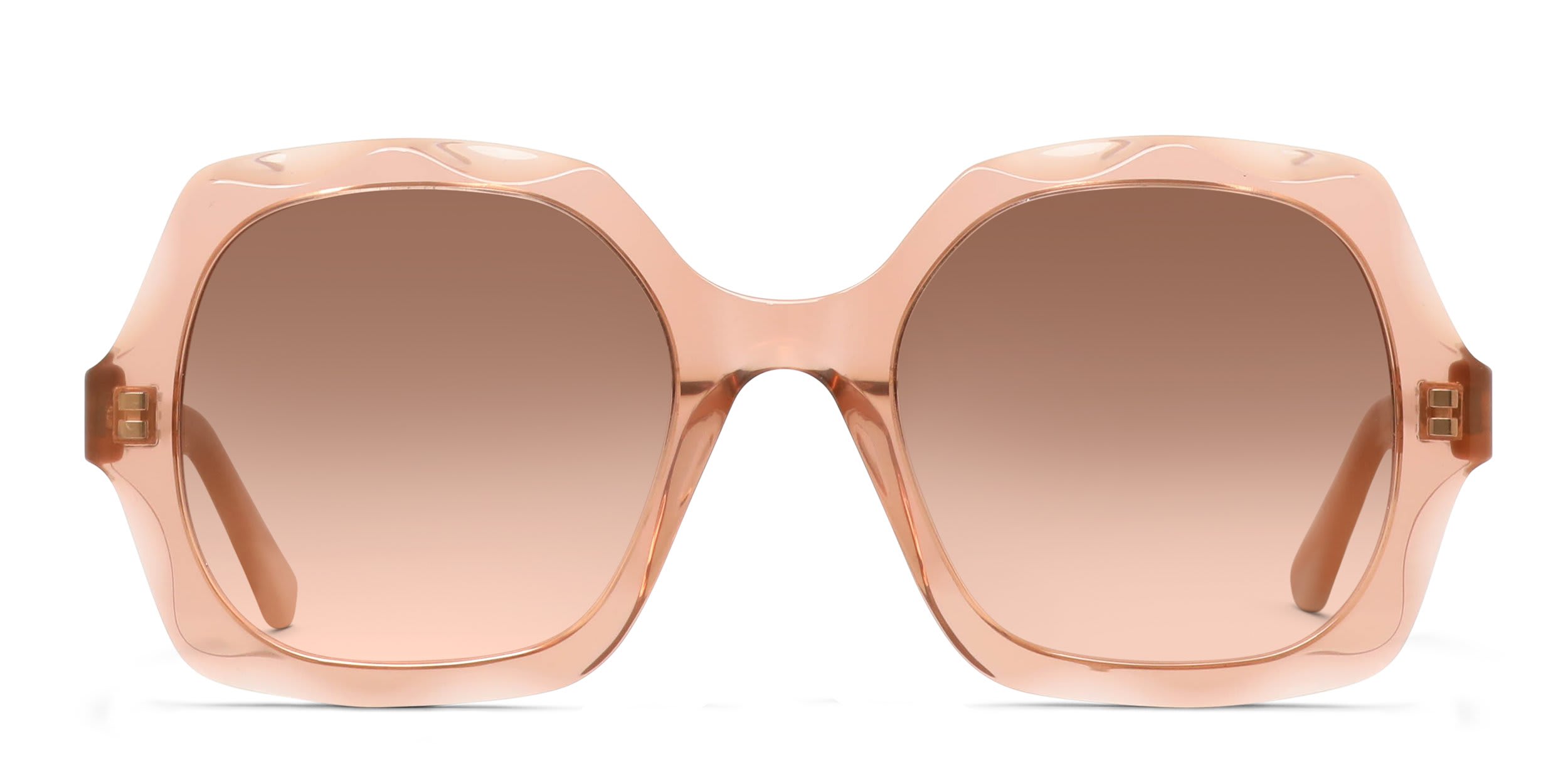 Chloe CH0226S Pink, Clear glasses - Pink / Clear - Frontal View
